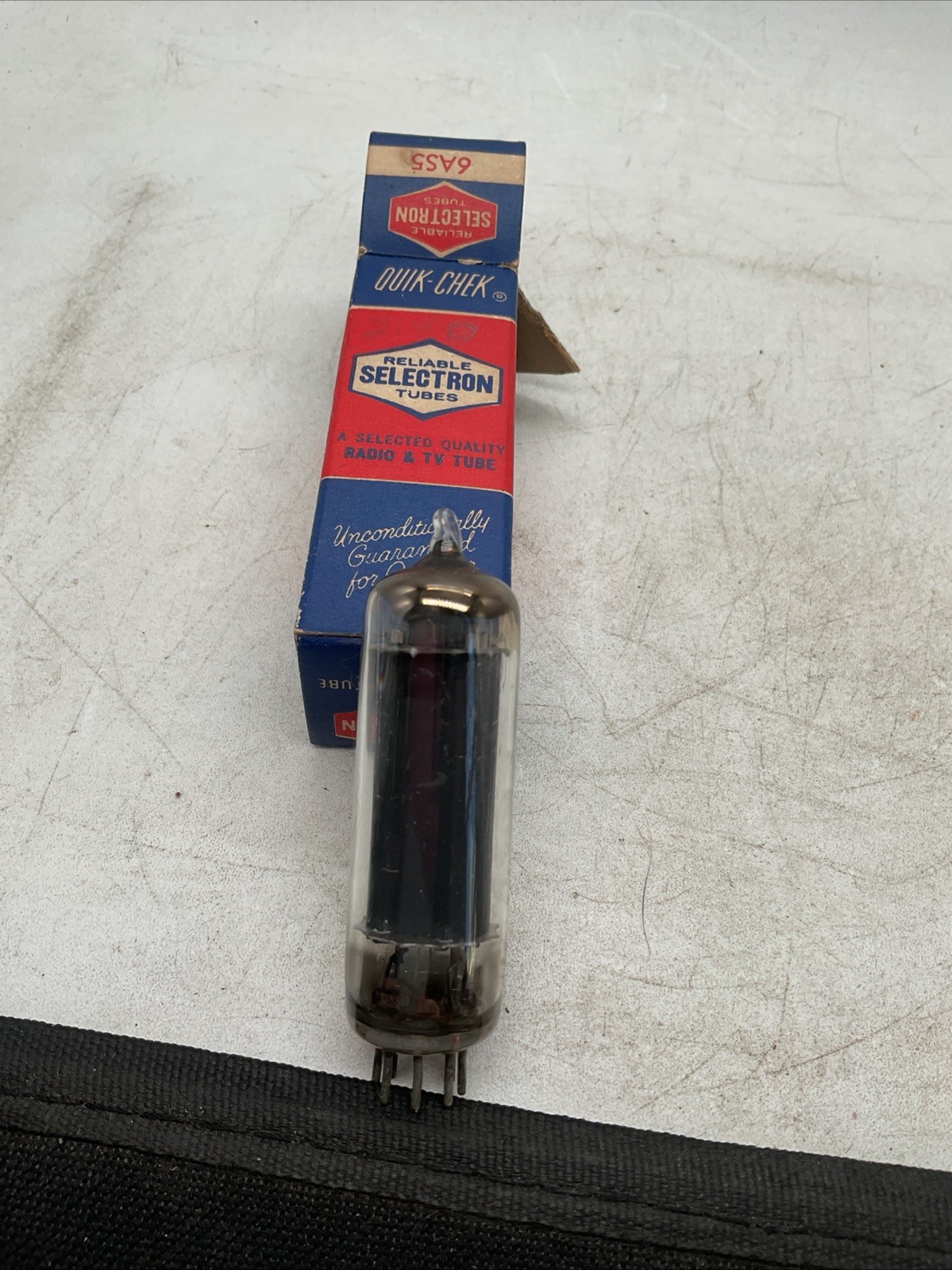 Reliable Selectron – Vintage Quick-Chek 6AS5 Radio & TV Tube With Box