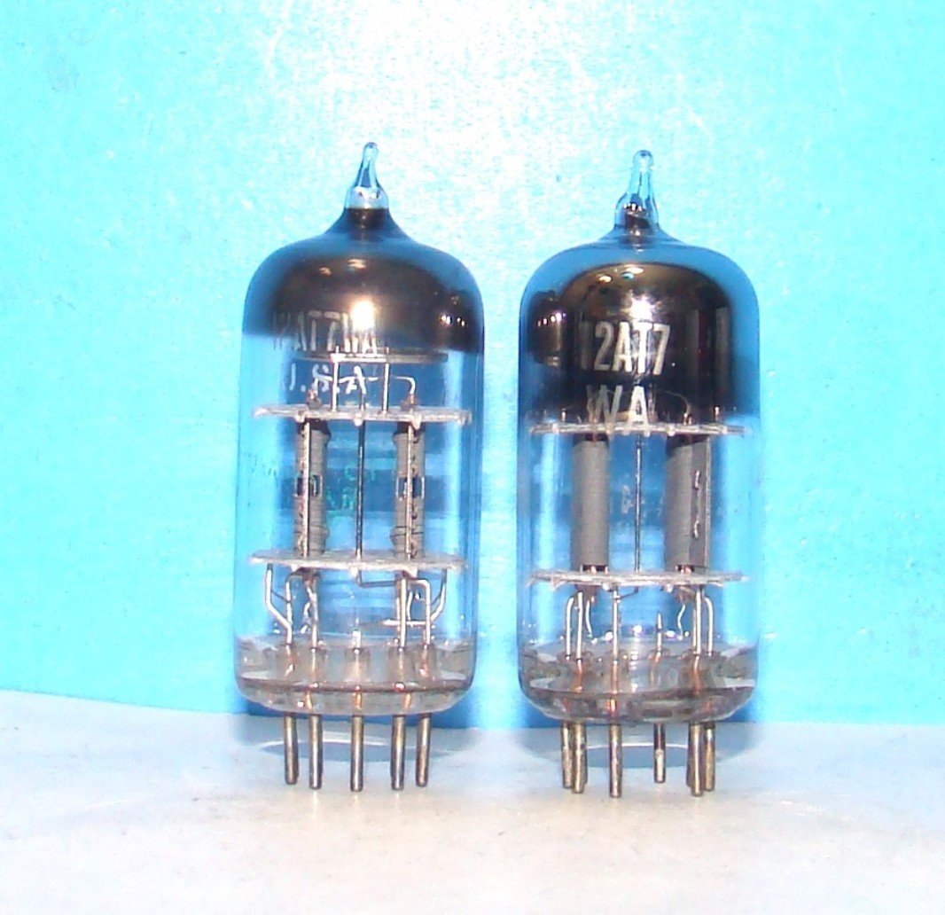 12AT7WA Sylvania JAN 2 radio audio amplifier vacuum tubes valve tested 6201