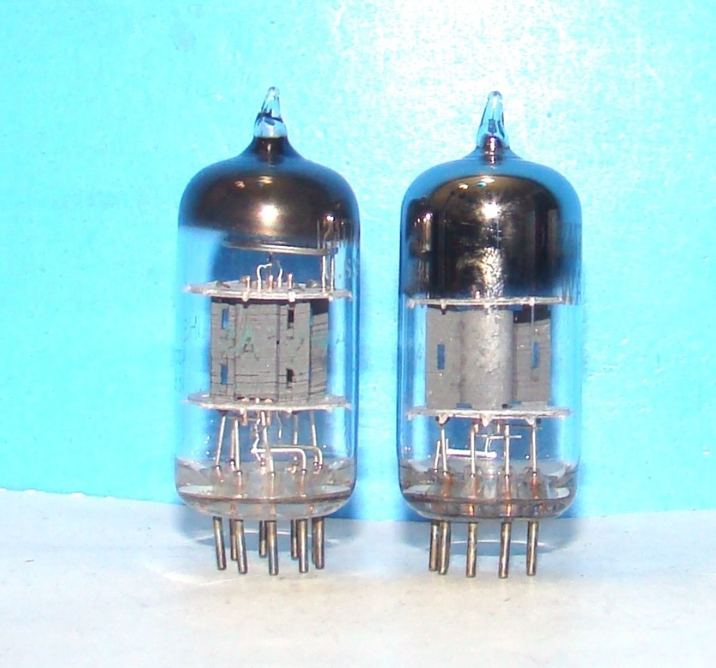 12AT7WA Sylvania JAN 2 radio audio amplifier vacuum tubes valve tested 6201