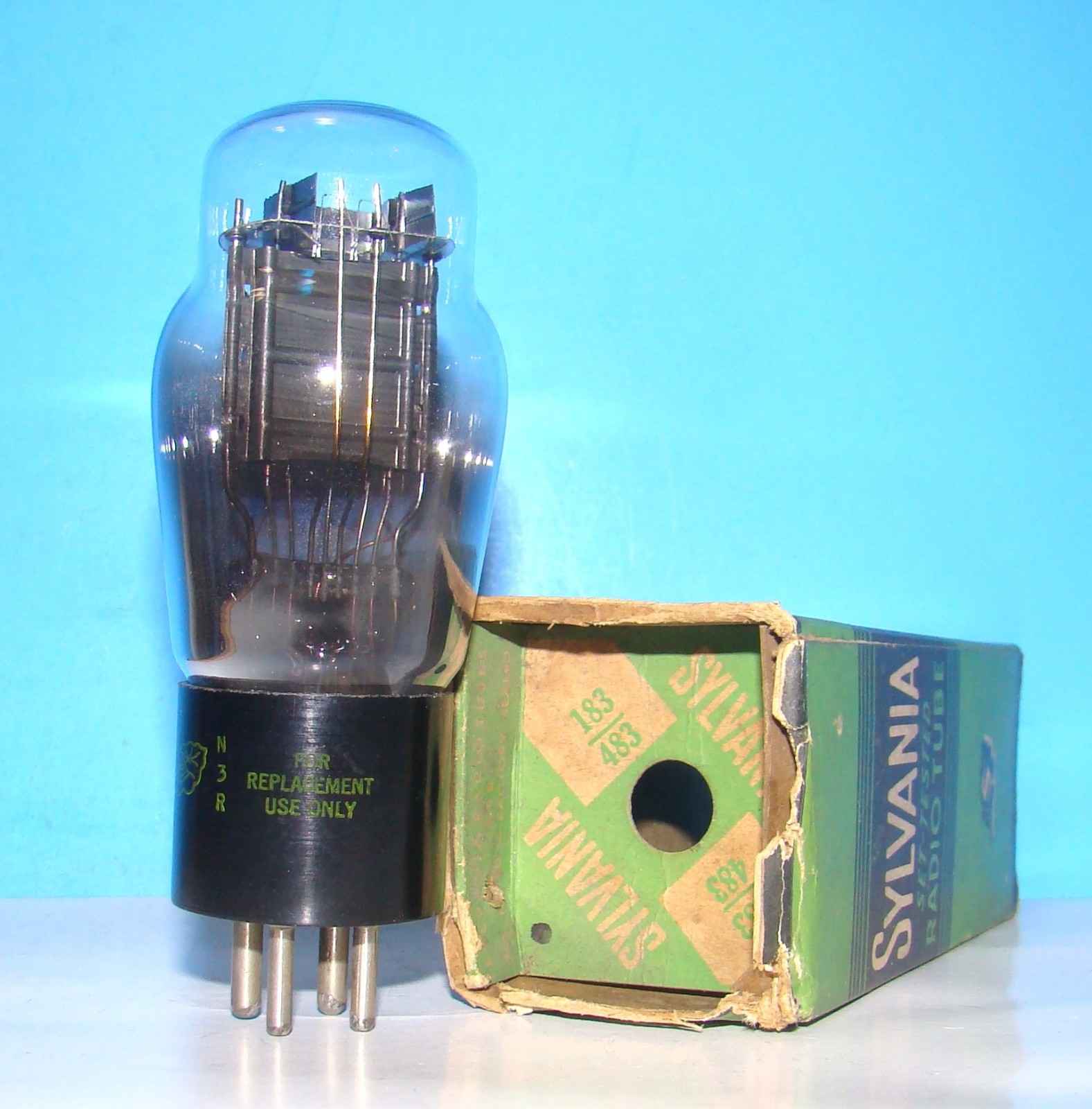 No 183 483 NOS Sylvania amplifier audio radio vintage electron tube valve ST 483