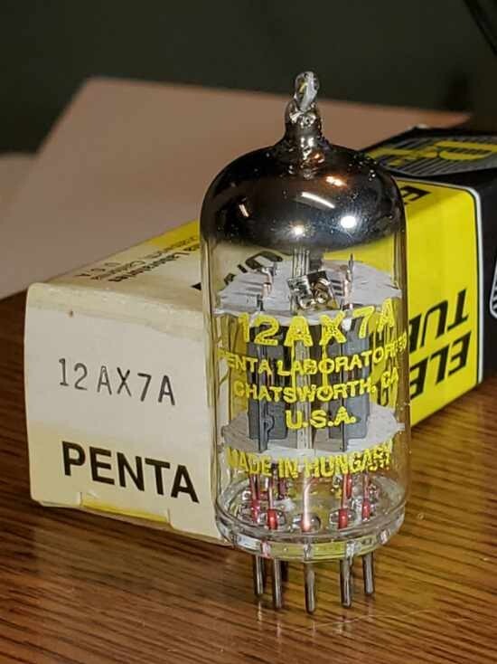12AX7A/ECC83 Tungsram “Penta Lab” NOS/NIB MaxiPreamp2/TV7 tested