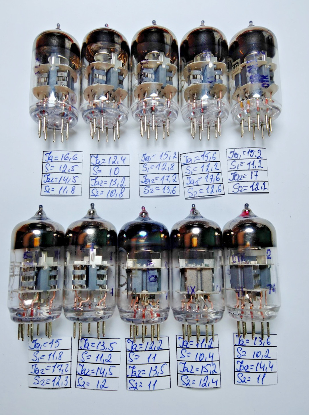 10 pcs NEW 6N23P-EV/ ECC88/6DJ8 Reflector tubes 70`s