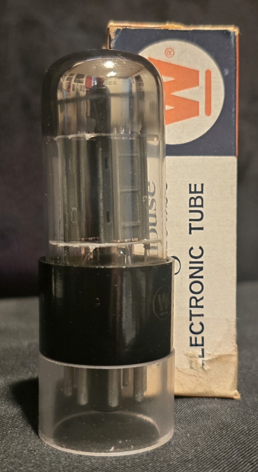 WESTINGHOUSE 6SN7 GT TUBE 1960s LEGENDARY CHROME DOME GOLD LABEL BAD BOY NIB