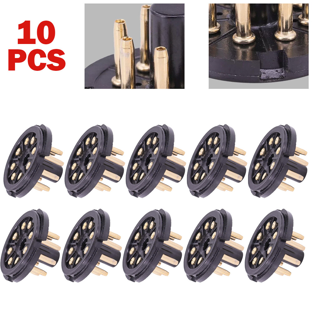 10PC K8A 8Pin Tube Socket for KT88 EL34 6550 6CA7 6SN7 Valve Base Audio HIFI