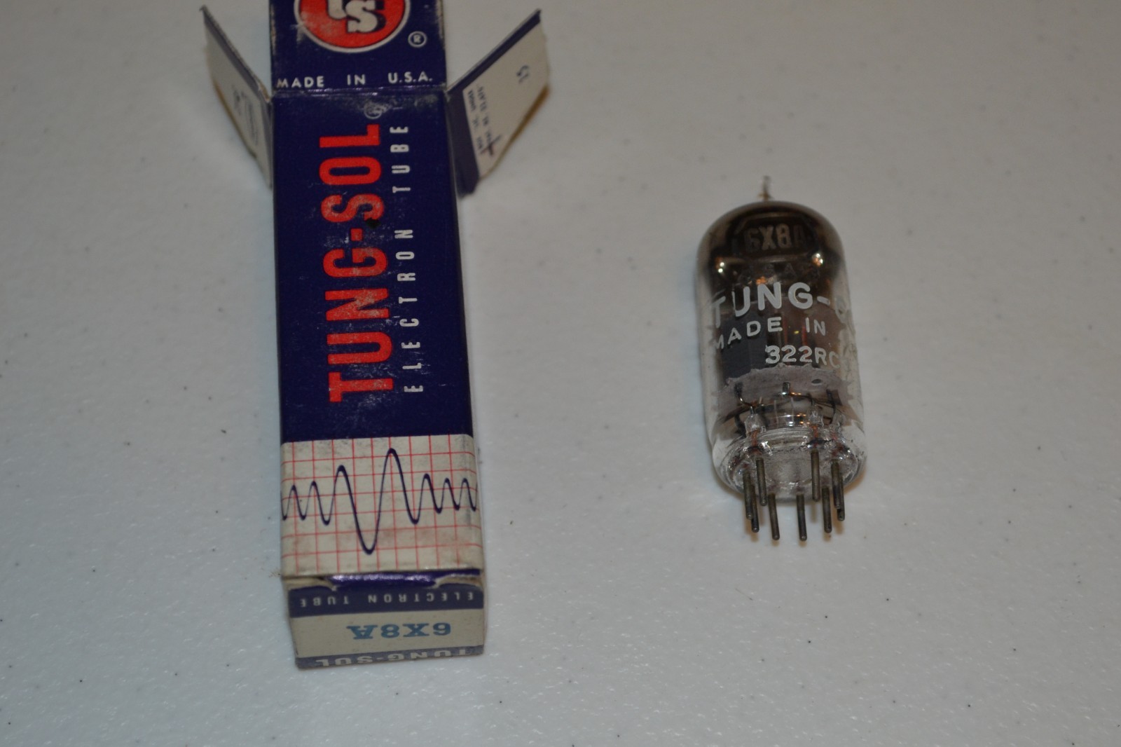 6X8A vintage vacuum tube tested and working