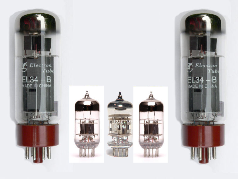 EL34 pair 12AX7/ECC83 X 1 12AU7/ECC82 x 2 Valve kit for AMI i Jukebox