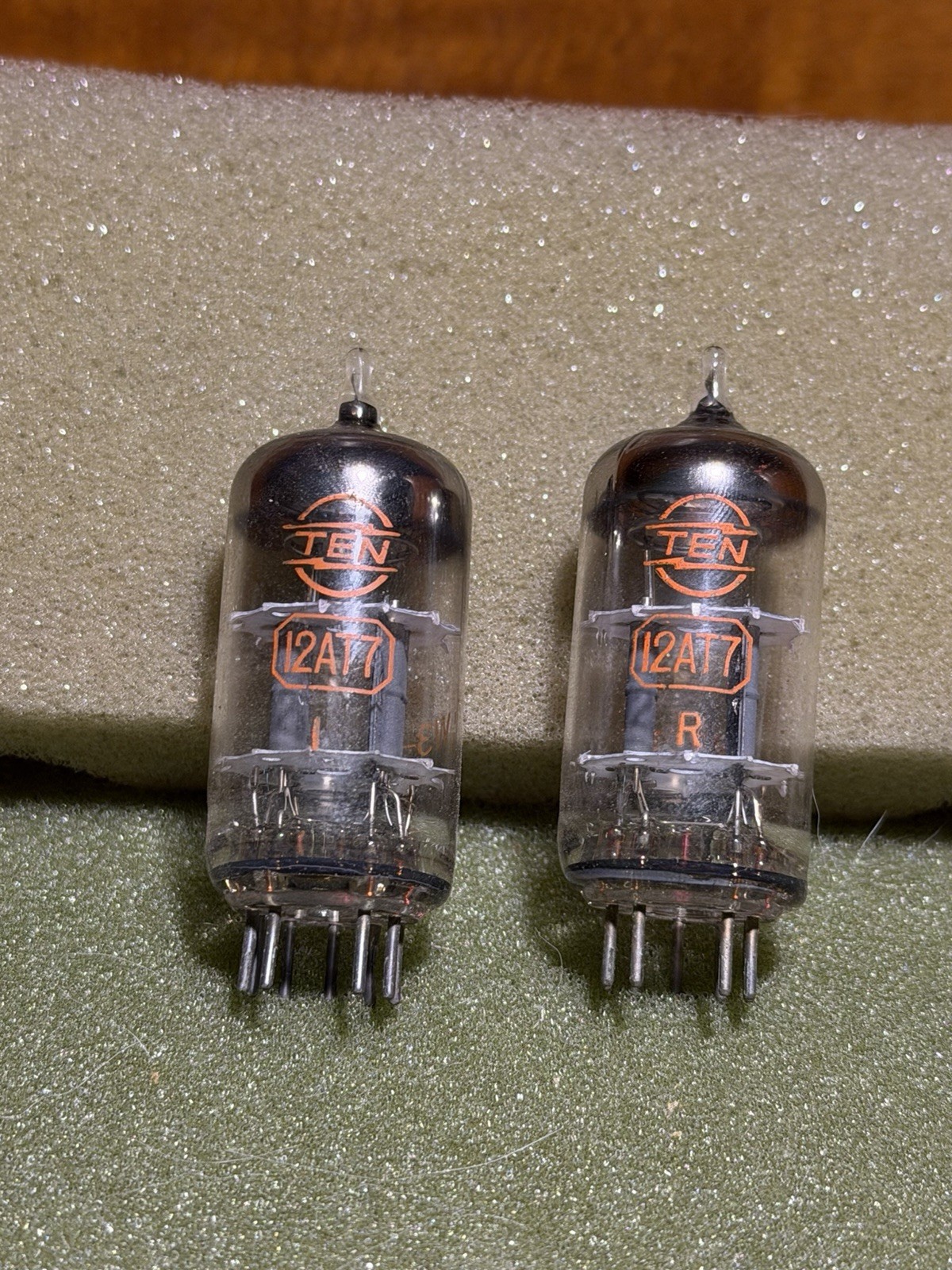 (2) Ten (Kobe Kogyo Corp) 12AT7 Preamp Tubes Made in Japan TV-7 Tested