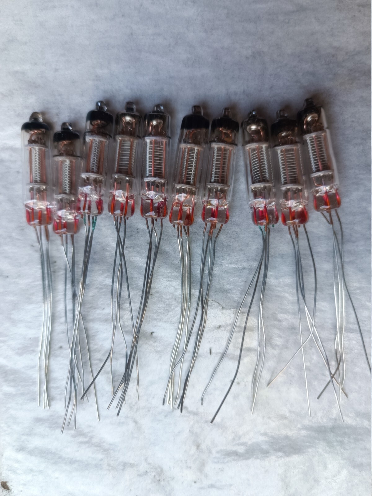 10pcs IV-15 / DM160 / 6977 tiny VFD tube Soviet Magic Green Glow ULTRARARE NEW