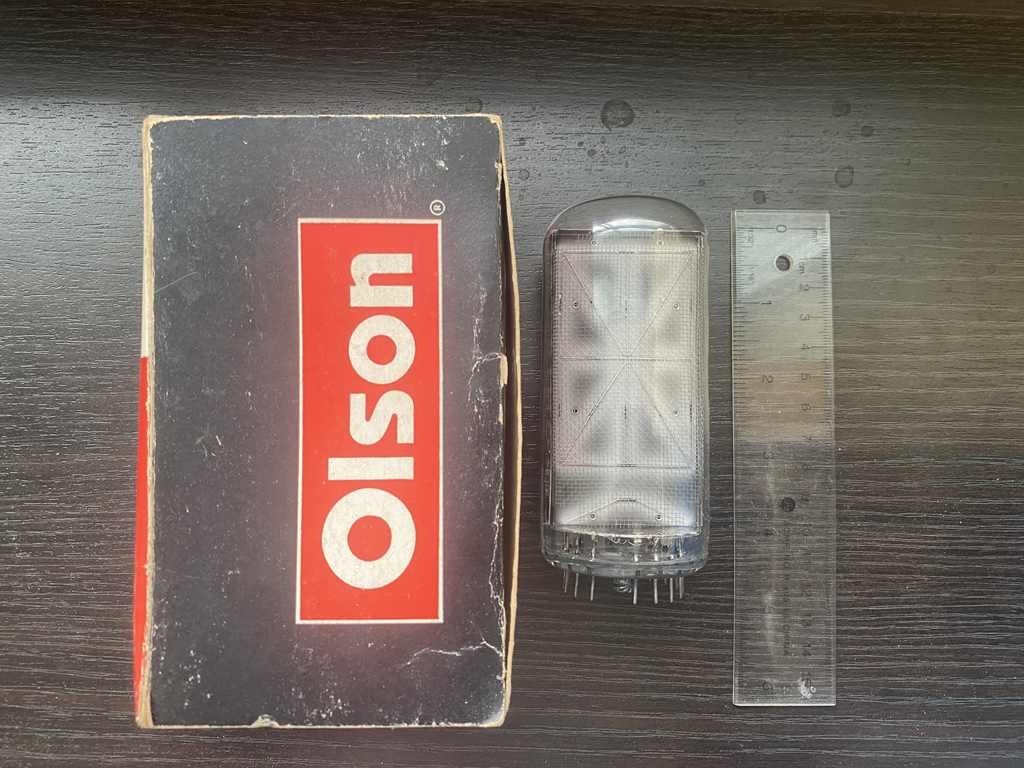 Burroughs B-7971 Large Alpha-Numerical Display Nixie Tube w/ Box – Tested Great