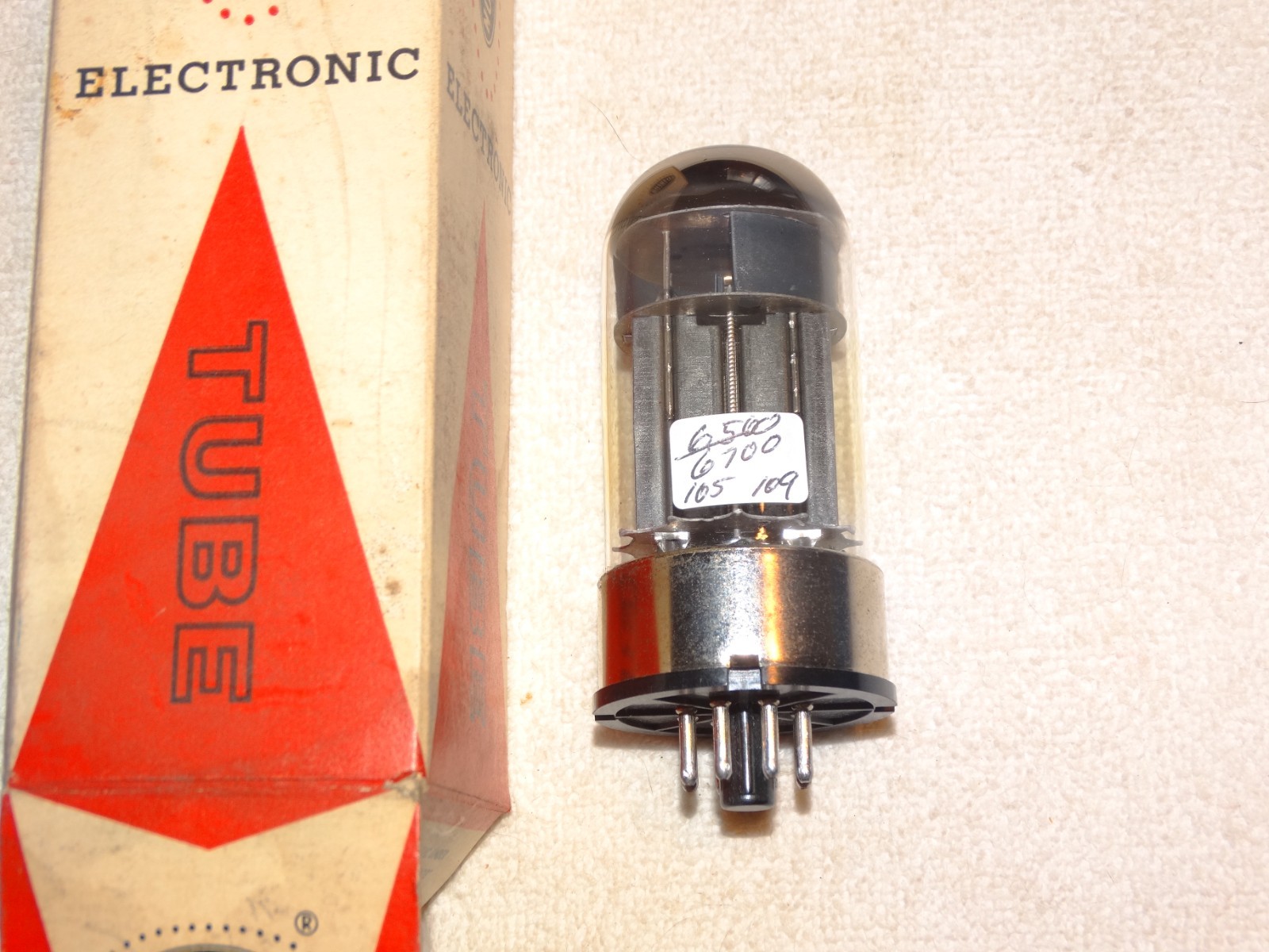 1 x CK6080 (6AS7) Raytheon Tube*NOS-NIB*Mil Specs*Very Strong Testing*#4