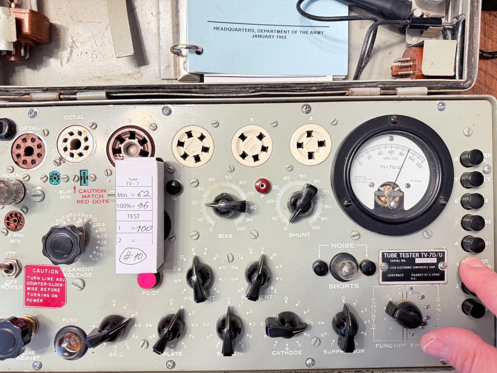 Siemens PCC88 7DJ8 Code DJ6 #3L Tested Like NOS Tube
