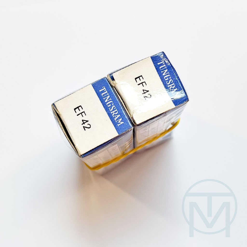 2x Tungsram EF42 (Rimlock Follower of EF14), Matched, 1959 NIB, More Available!