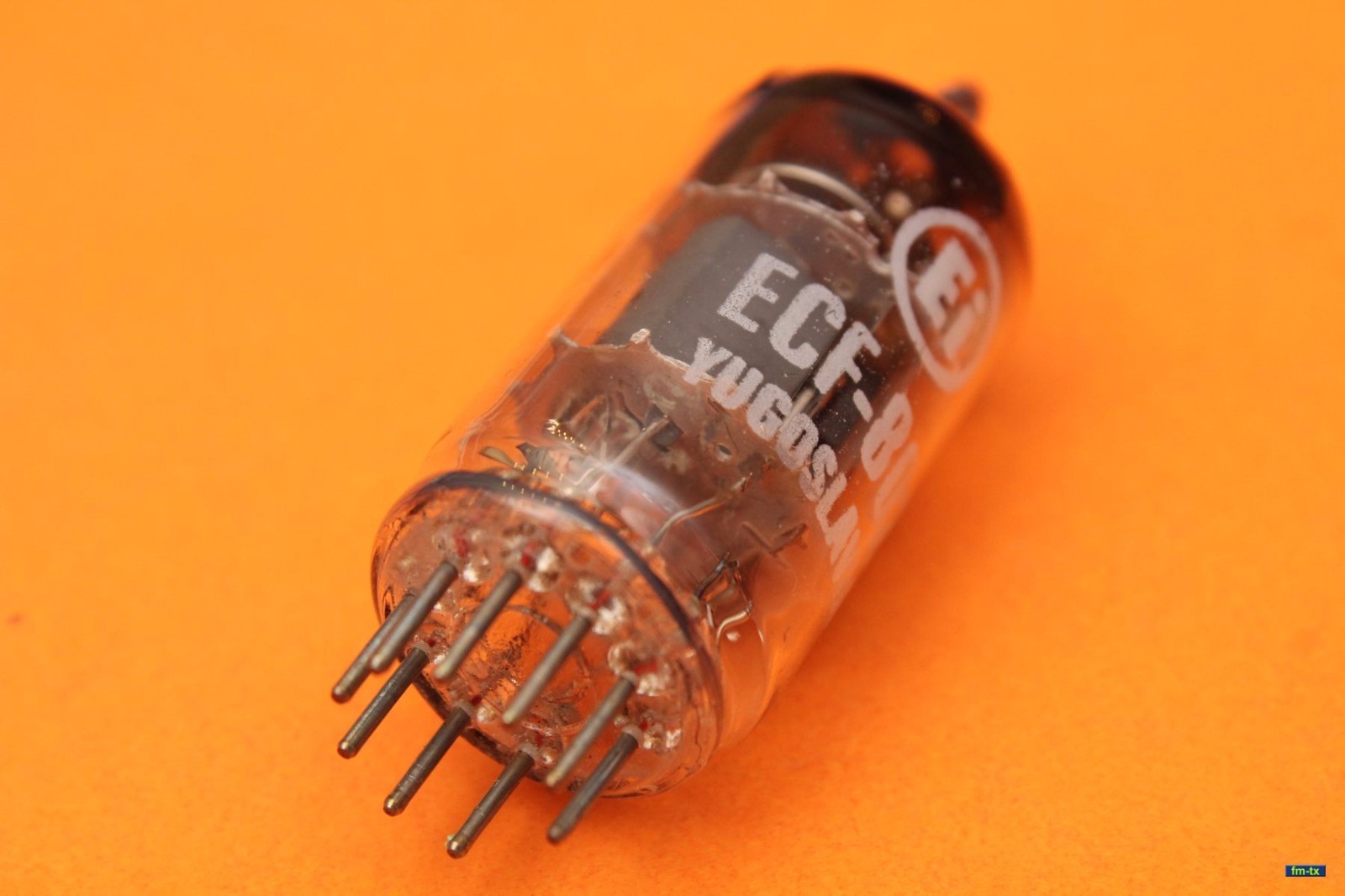 EI ECF802 ( 6JW8 ) Yugoslavia SINGLE TUBE – 6U8 6GH8 6EA8 – 7199 with adapter