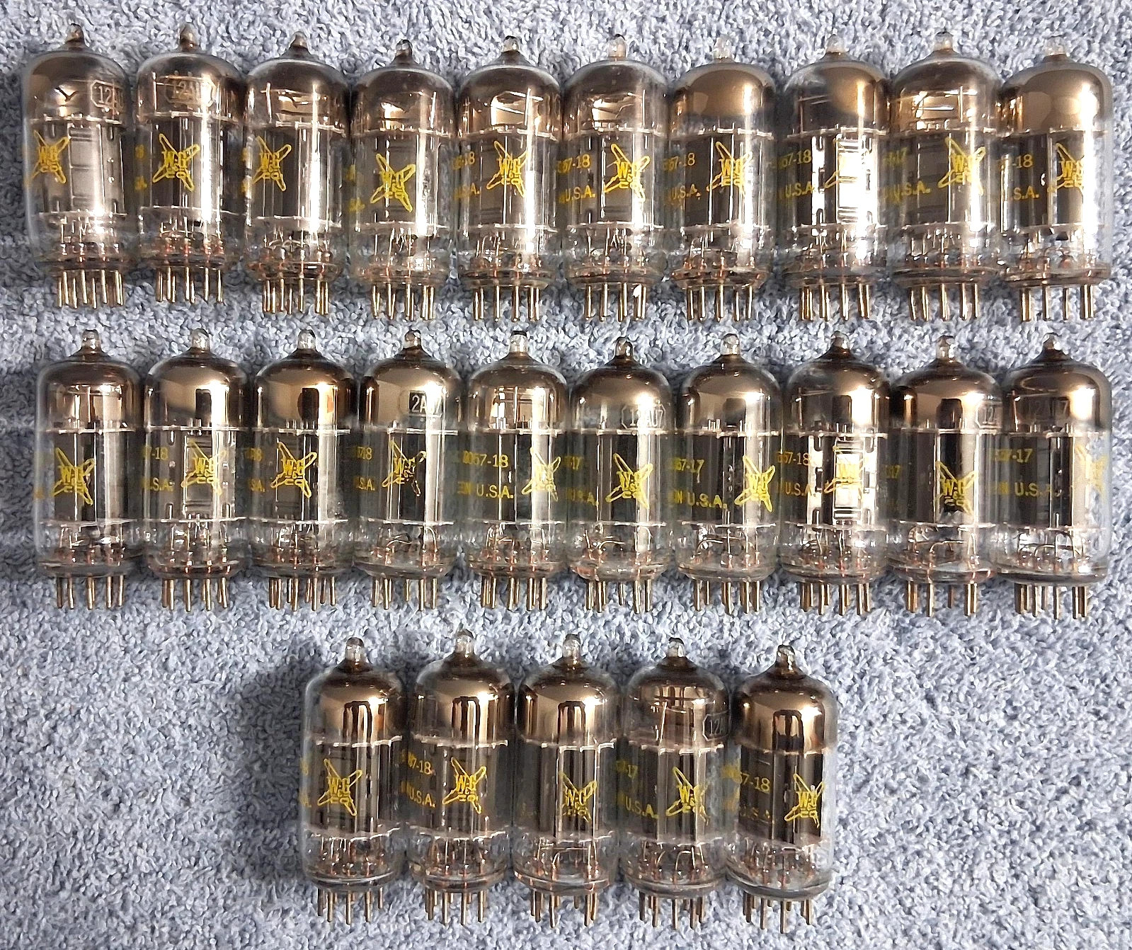 1957 Raytheon 12AU7/ECC82 PLATINUM PLUS GRADE Preamp Tubes Matched Pair 90% NOS!