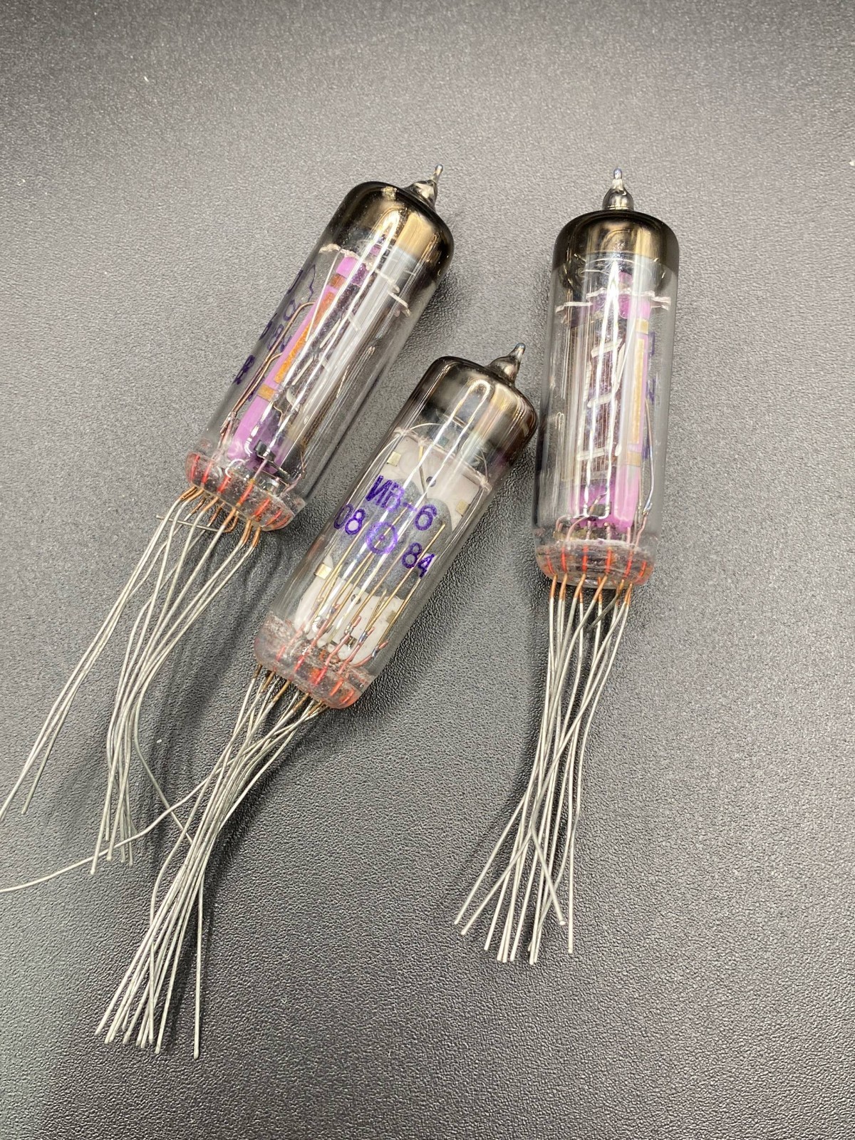 Lot 3 pcs IV-6 IV6 ИВ-6 Nixie indicator tubes New