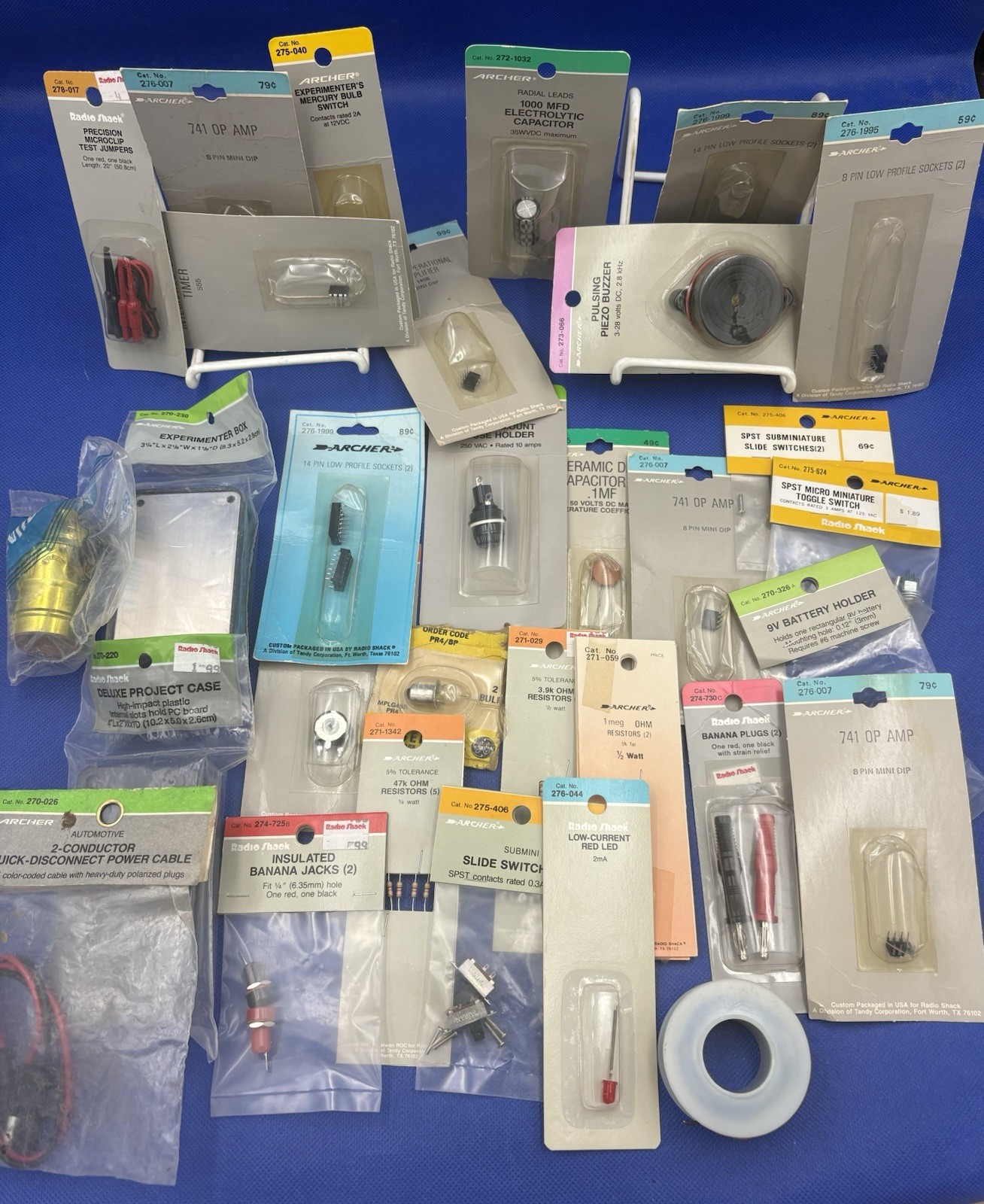 Vintage Lot Electronic Parts/Components Early Computer Radio Shack Archer