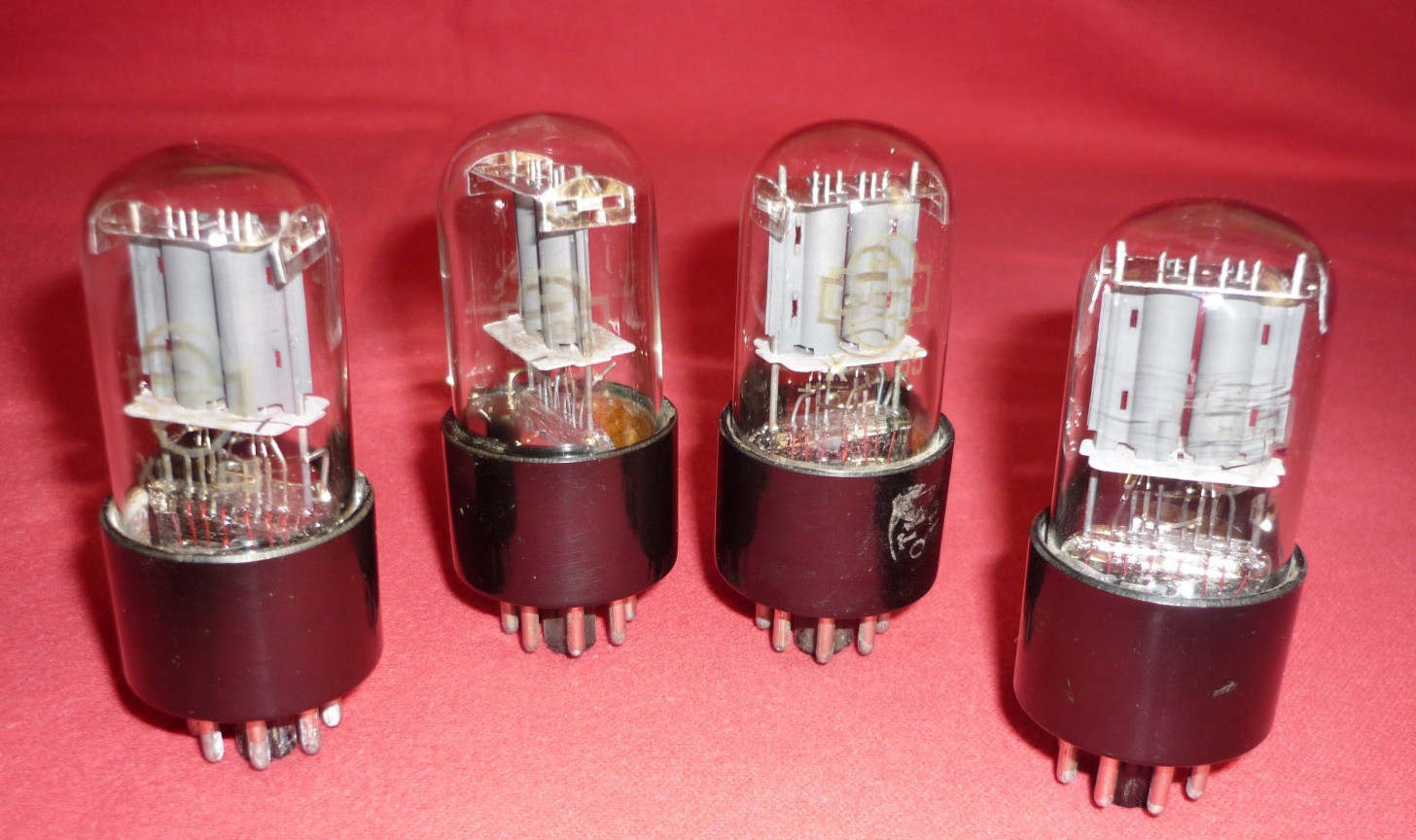 4pcs. 6N9S / 6Н9С = 6N9P; 6SL7GT ~ 1579 Double triode. NEW. SAME DATE 1965