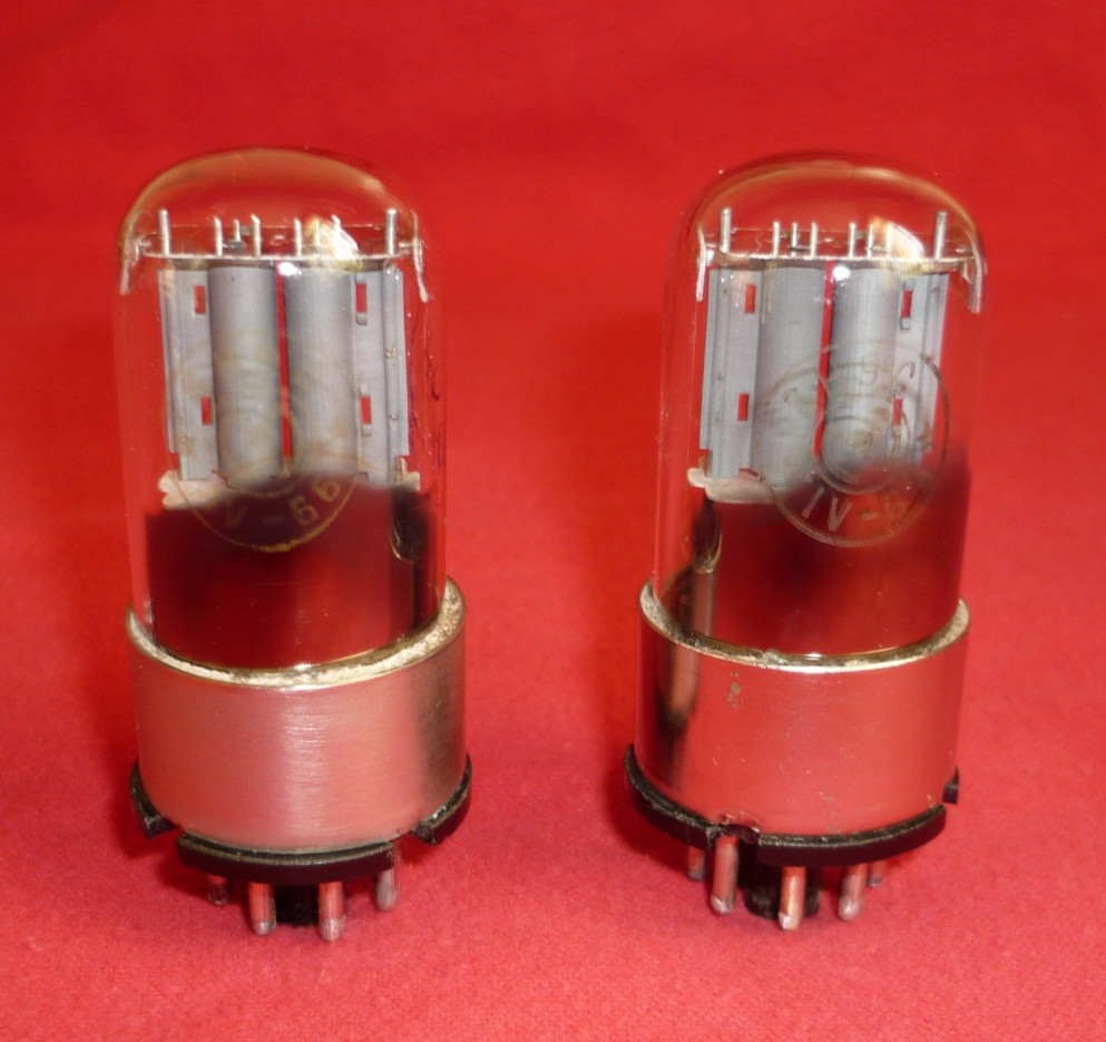 2pcs. 6N9S / 6Н9С = 6N9P; 6SL7GT ~ 1579 Double triode NEW. MELZ. 1966/1967