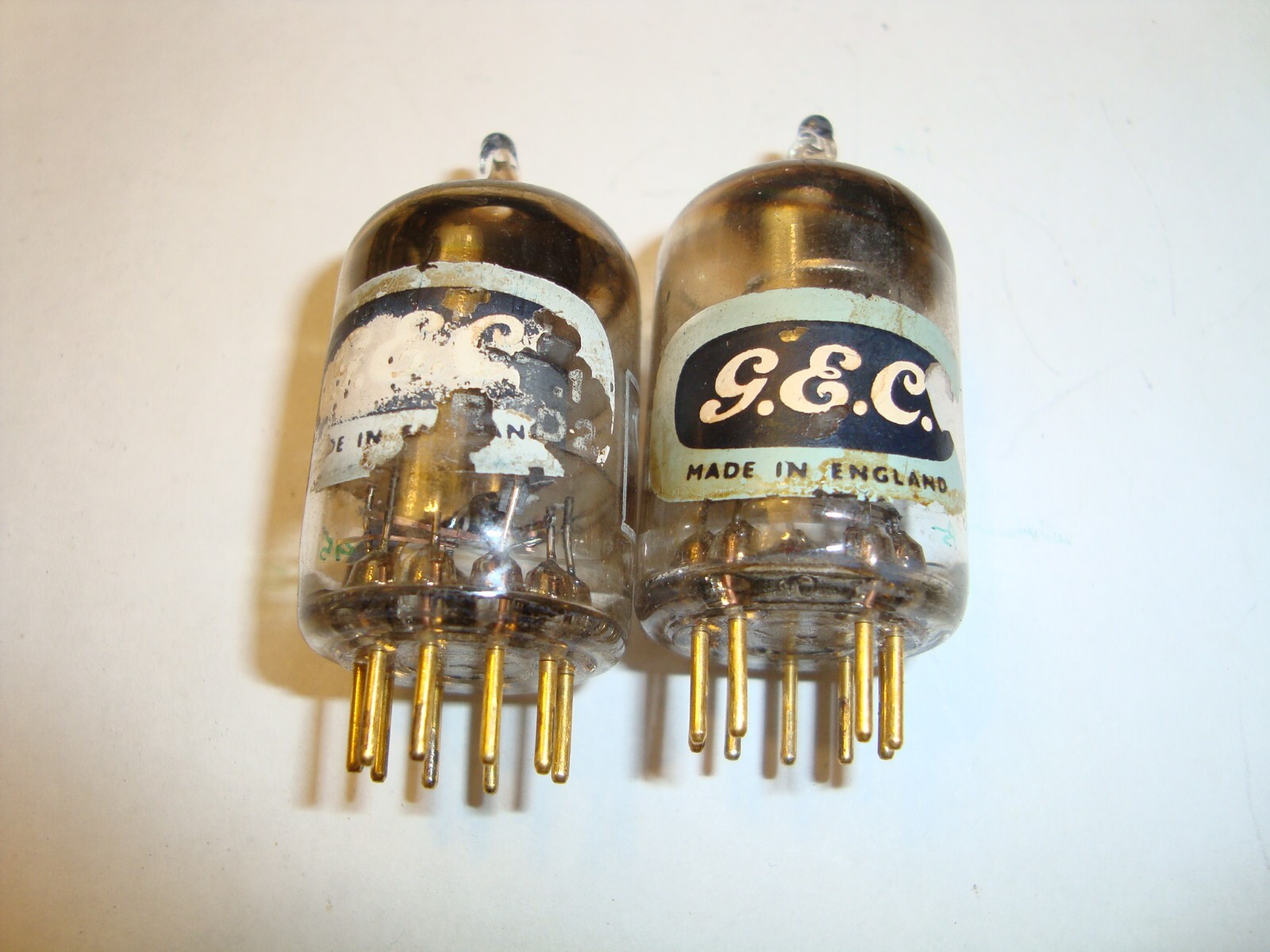 One Pair Rare CV3998 (6688) Tubes by GEC of England, Gold Pin Class