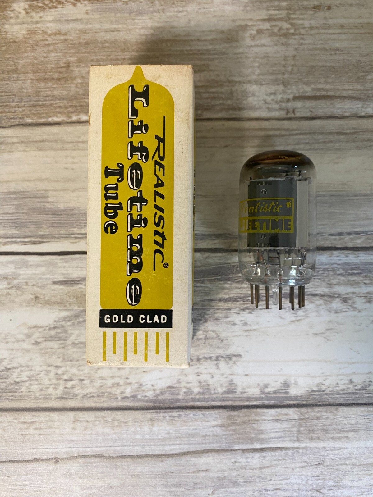 Realistic Lifetime Vacuum Tube Gold Clad 6Z10 6J10 New Old Stock Tested