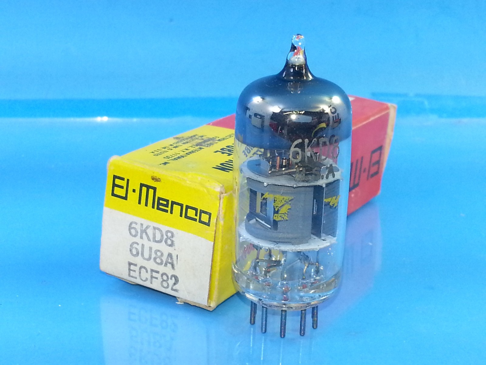 EL MENCO 6U8A 6AX8 6KD8 TUBE NOS NIB Valvola Röhre Valve SINGLE