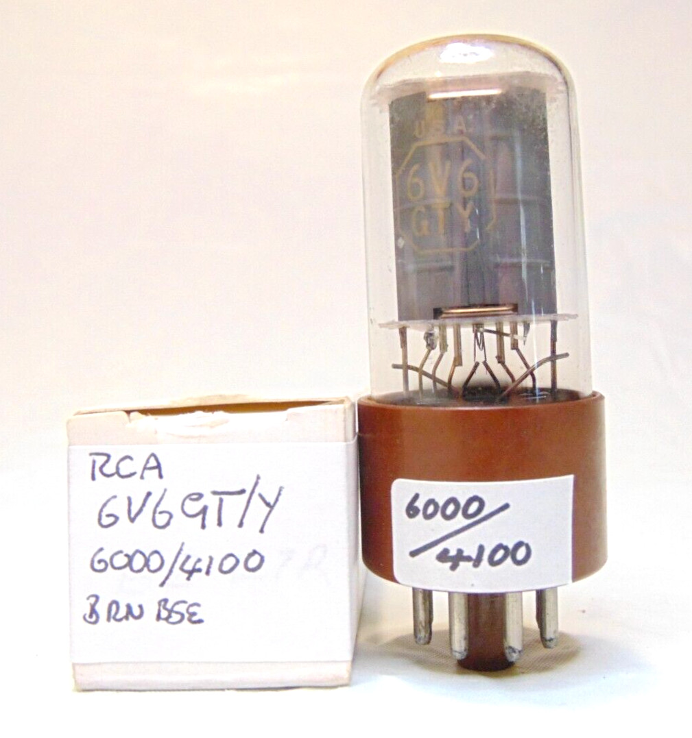 Vacuum Tube RCA 6V6GTY Brown Base Hickok Tested 6000/4100 NOS Testing