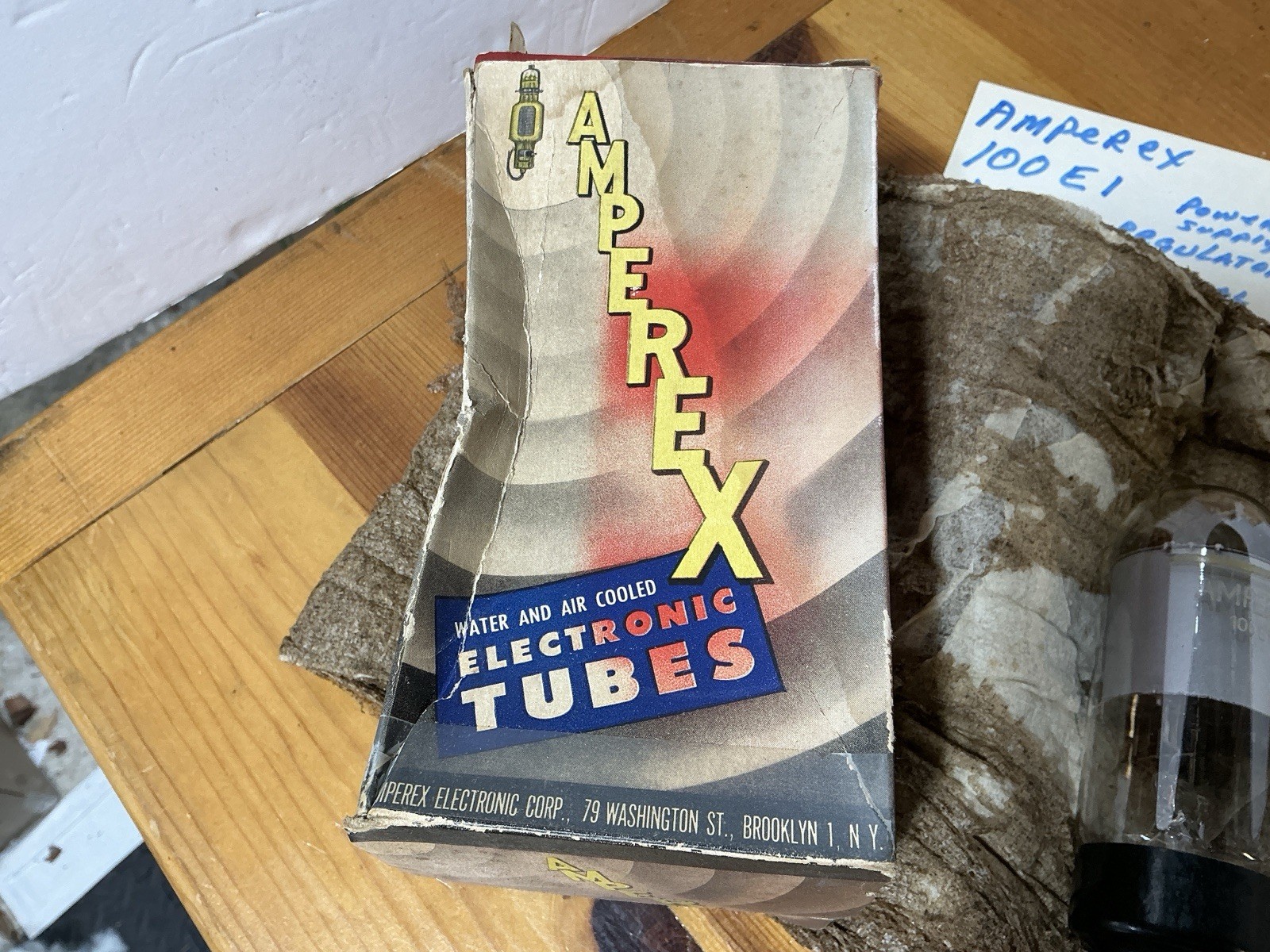AMPEREX NOS Vacuum Tube 100E1 VOLTAGE REGULATOR Europe 4 Pin Power Supply VTG