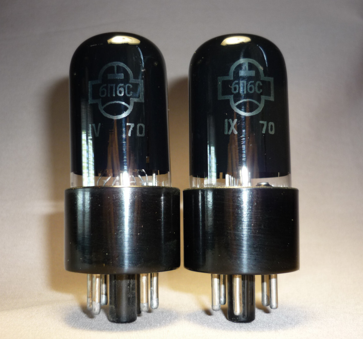 2pcs. 6P6S / 6П6С = 6V6GT ~ 6P6P Beam Power Tube TESTED. SAME DATE 1970