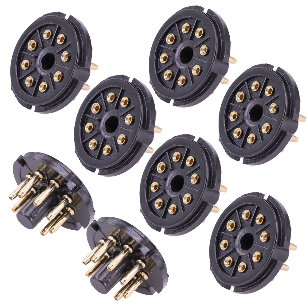 10PCS K8A 8Pin Tube Socket For KT88 EL34 6550 6CA7 6SN7 Valve Base Audio HIFI
