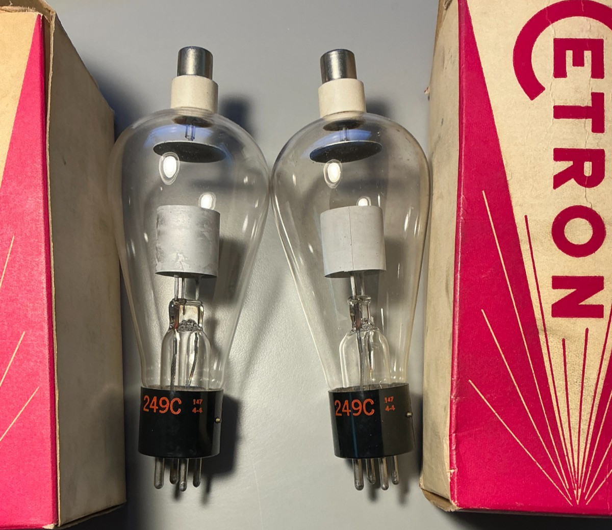 Pair Cetron 249C Single Diode Retifier