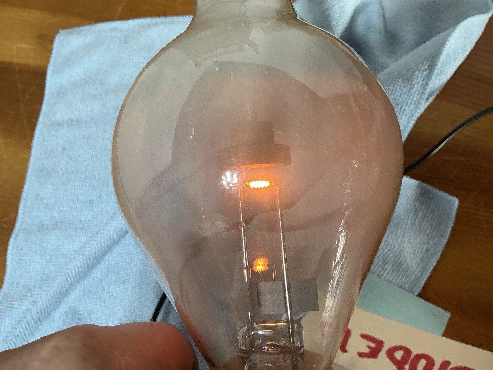 BIG TUNGAR Rectifier Bulb tube 1164 WORKING ROGERS Canadian Vintage w/ BOX RARE