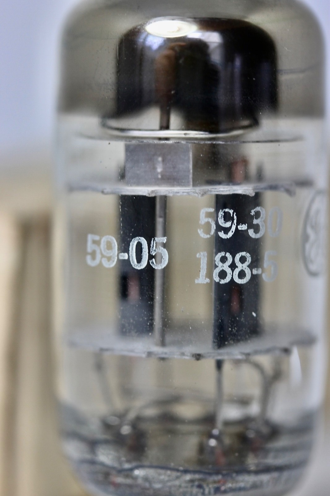 RARE NOS GE 6201 12AT7-WA ECC801S SINGLE TESTED TUBE “TRIPLE-MICA” 1959 U.S.NAVY