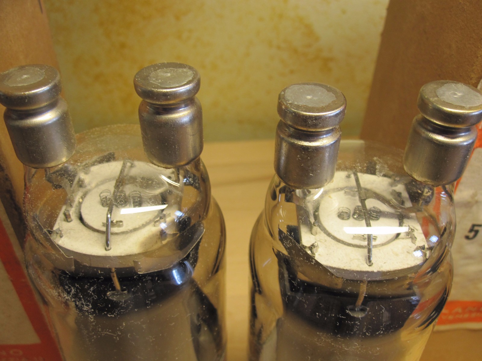 5C110 tube Matched pair Fivre nos nib metal base power amplifier 211 vt4c rs237