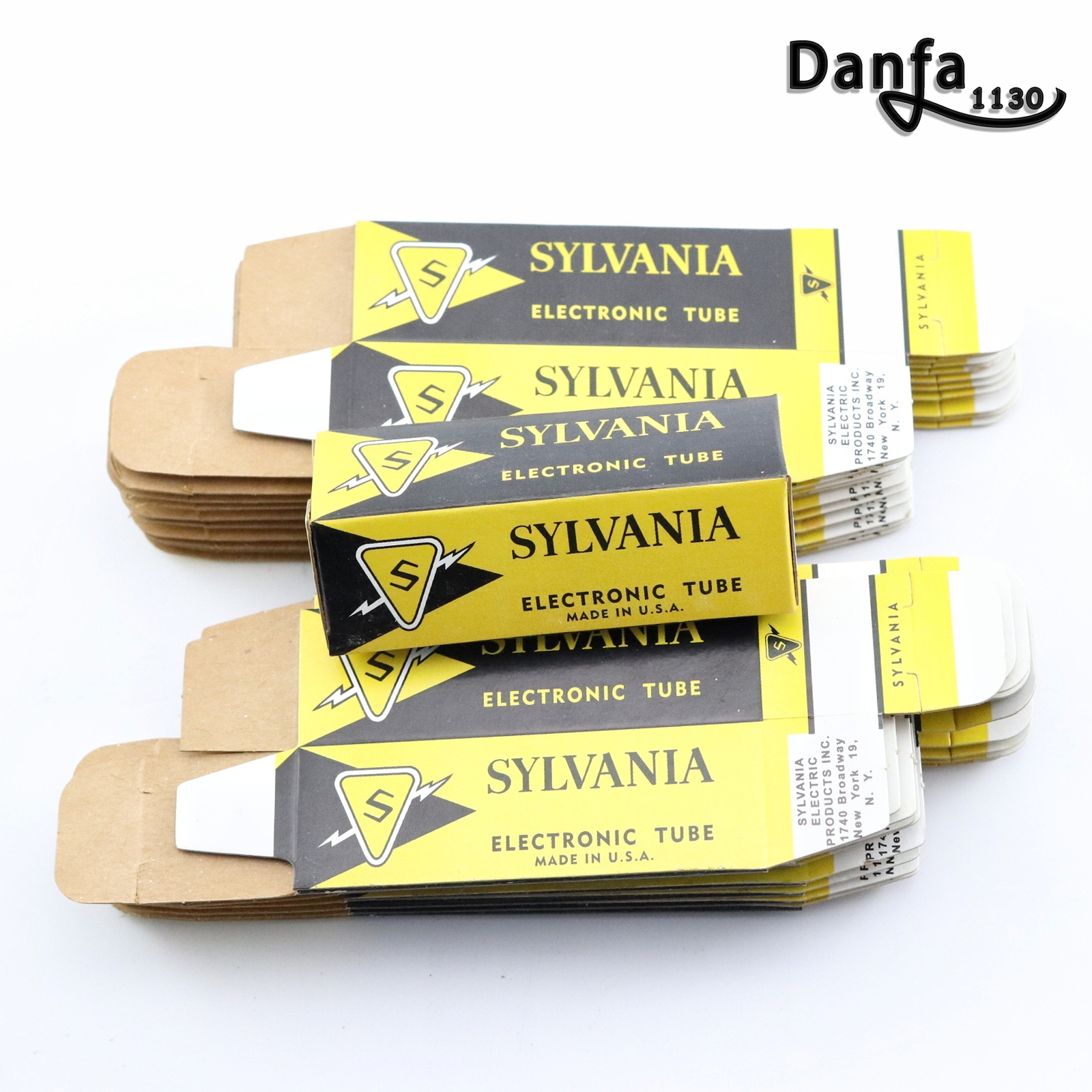 lot of 100 SYLVANIA TUBE BOX CARTON BOX FOR 12AX7 12AU7 12AT7 12BH7 12AZ7 5814A