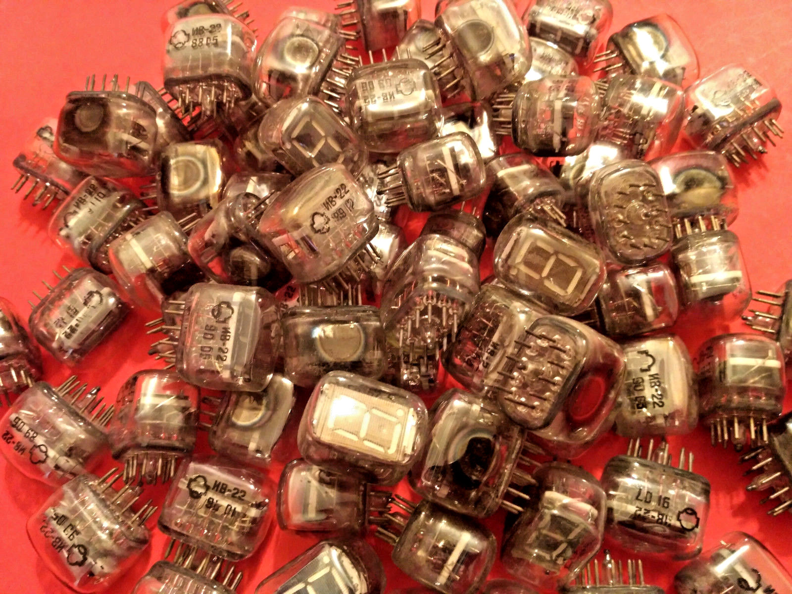 IV-22 IV22 ИВ-22 Nixie tube vintage VFD indicator ussr clock NOS SAME DATE 10pcs