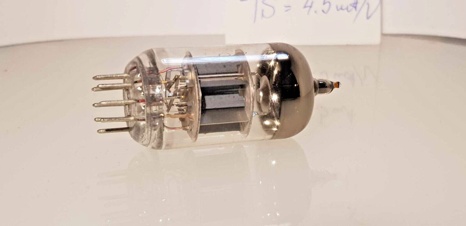 1 x STRONG 6N1P-Vi TESTED RED-TIP Military Tube 6Н1П ~E88CC 6N1P 1974y NEW