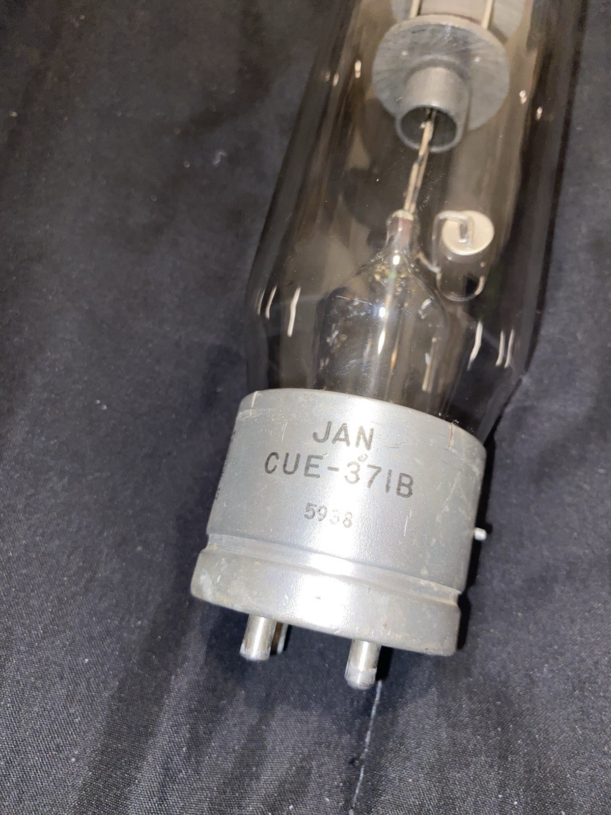 United Electronics JAN-CUE-371B(VT-166) Vacuum Tube Half Wave Rectifier Military