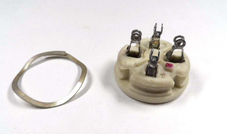 Amphenol Ceramic Tube Sockets (2) for 811A & 572B Amplifier Tubes and Others NOS
