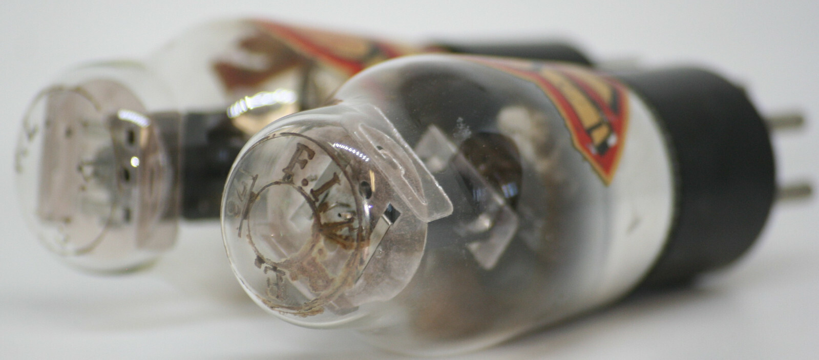 76 tube pair Fivre Italy preamp tubes amplifier black type 45 amp vacuum 245 2a3