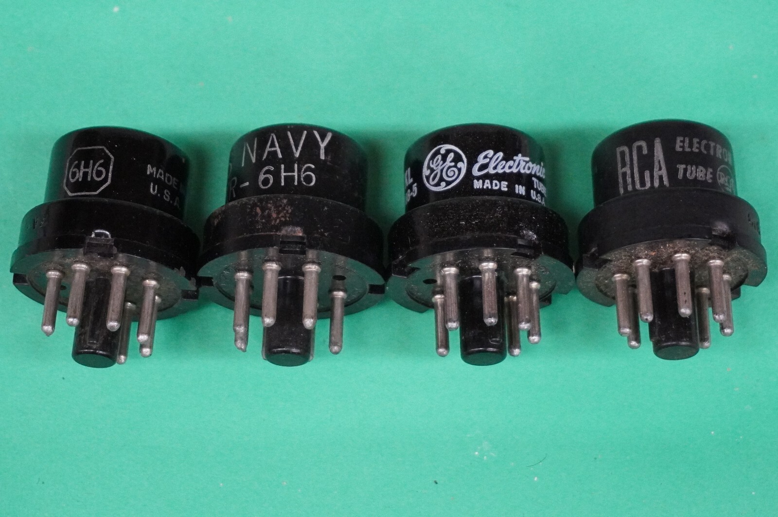 6H6 – TV / AUDIO / GUITAR / AMPLIFIER / HAM / RADIO tube — lot of [4]