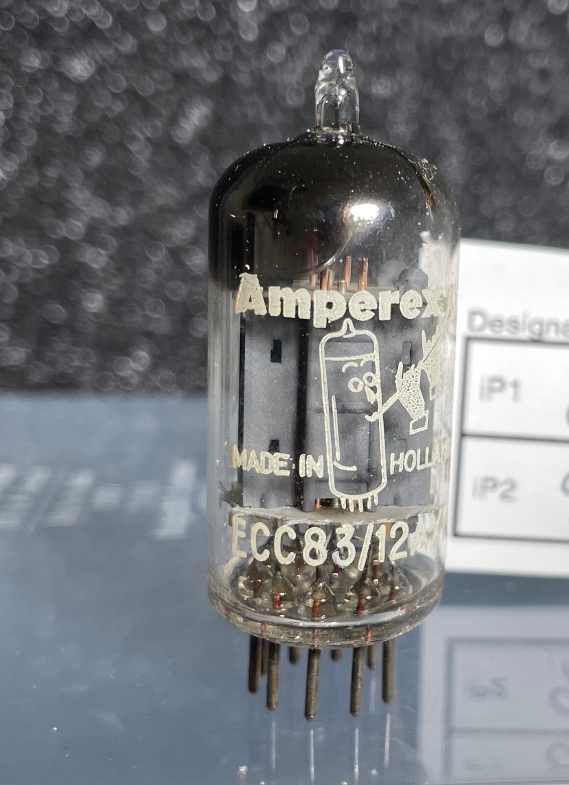Bugle Boy / Amperex ECC83/12AX7 MC2 #313 Dual Triode Tube Vintage Rare