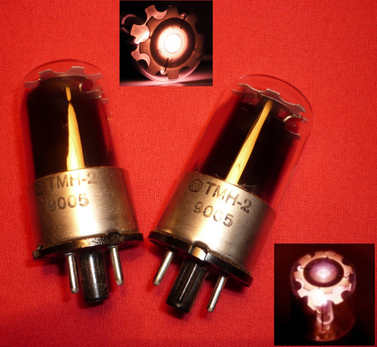 2pcs. TMN-2 / ТМН-2 MELZ Crater Lamp Argon Neon. Dot indicator. NEW