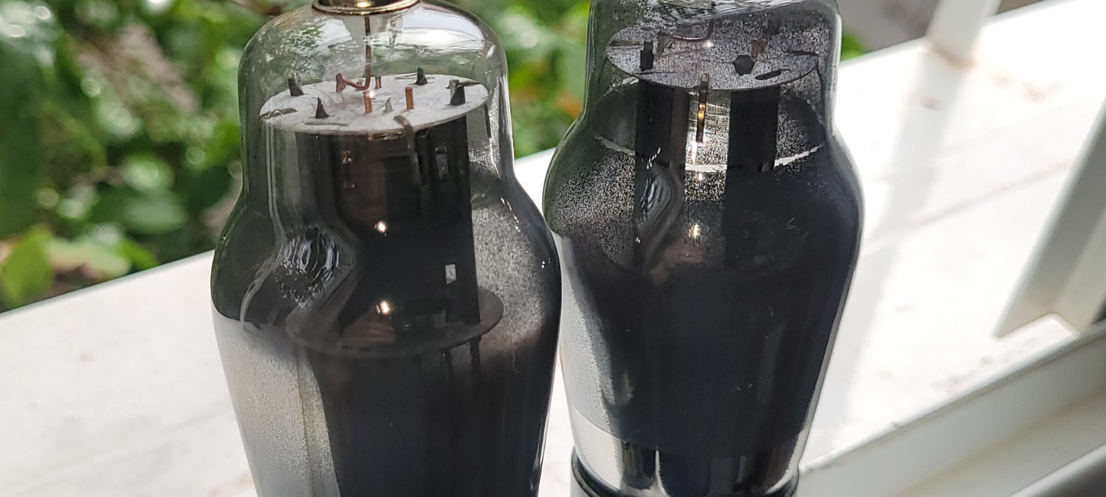 6F8G / 6F8 / VT99 VACUUM TUBES MATCHED PAIR RAYTHEON Flate Plate