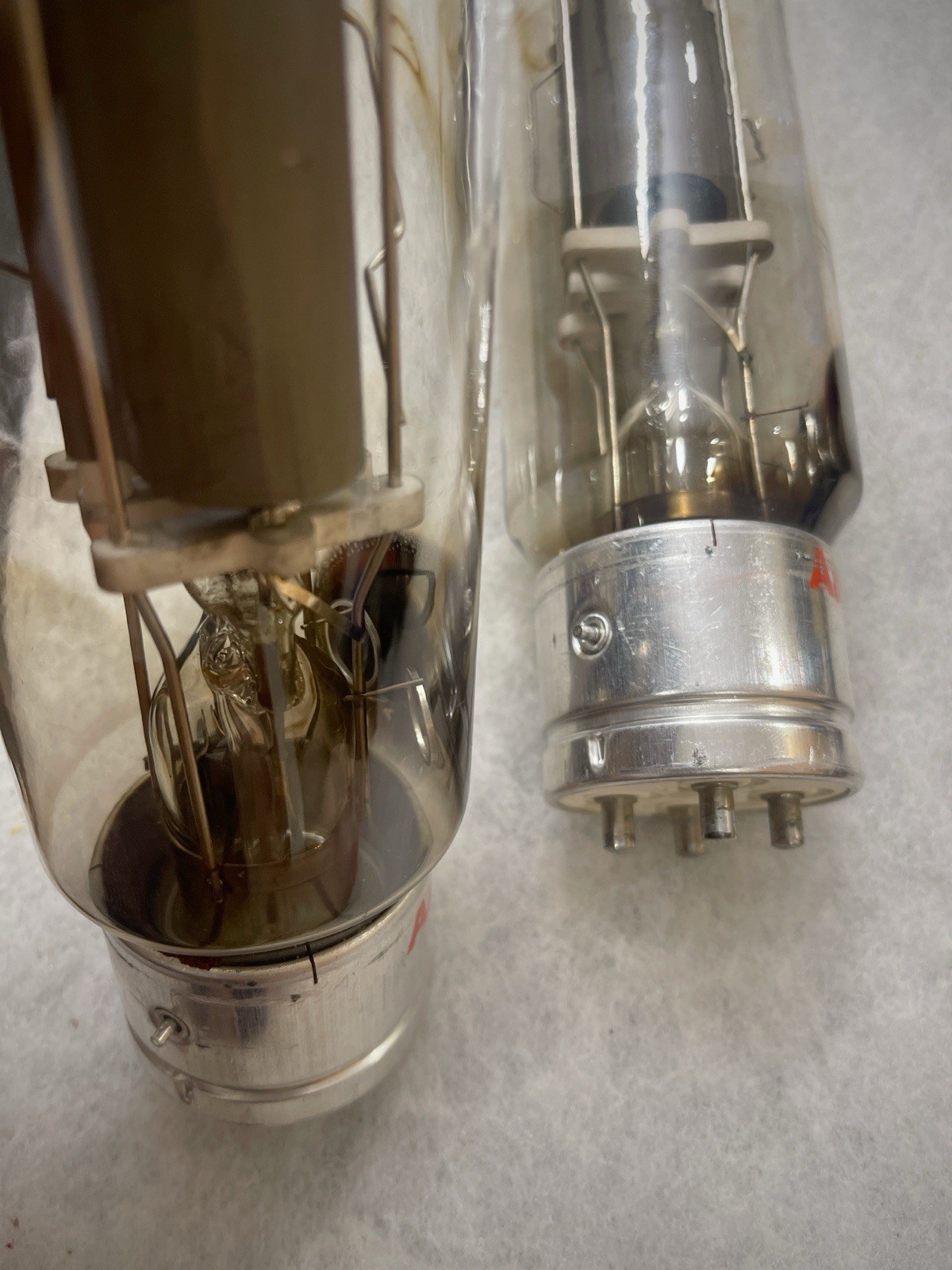Amperex 805 VT-143 838 Double O Getter NOS Tested Strong Matched Pair