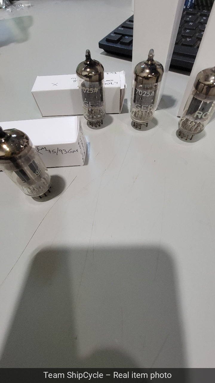 DEFECTIVE 4 MATCHED Quad Mullard 7025 LowNoise 12AX7 ECC83 TEST VERY STR G3D