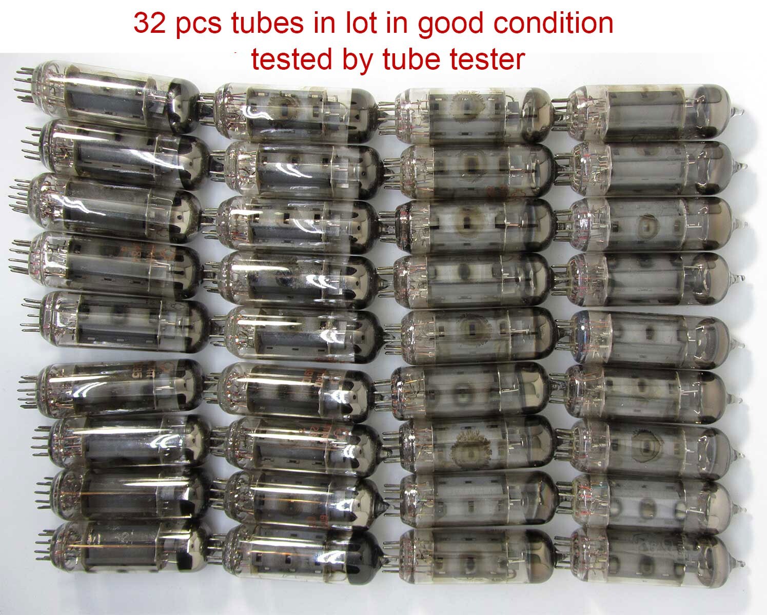 32 pcs in LOT 6P14P USSR VINTAGE TUBES in Good Condition ~ EL84 ~ 6BQ5 ~ 7189