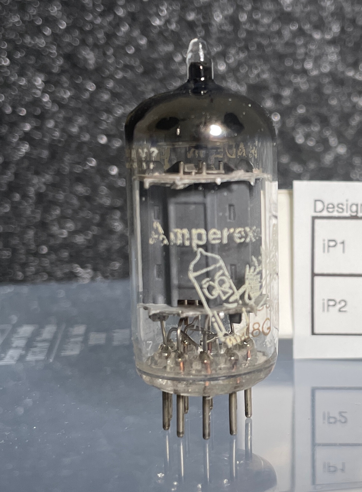 Bugle Boy / Amperex ECC83/12AX7 MC6 DELTA 8G #302 Dual Triode Tube Vintage Rare