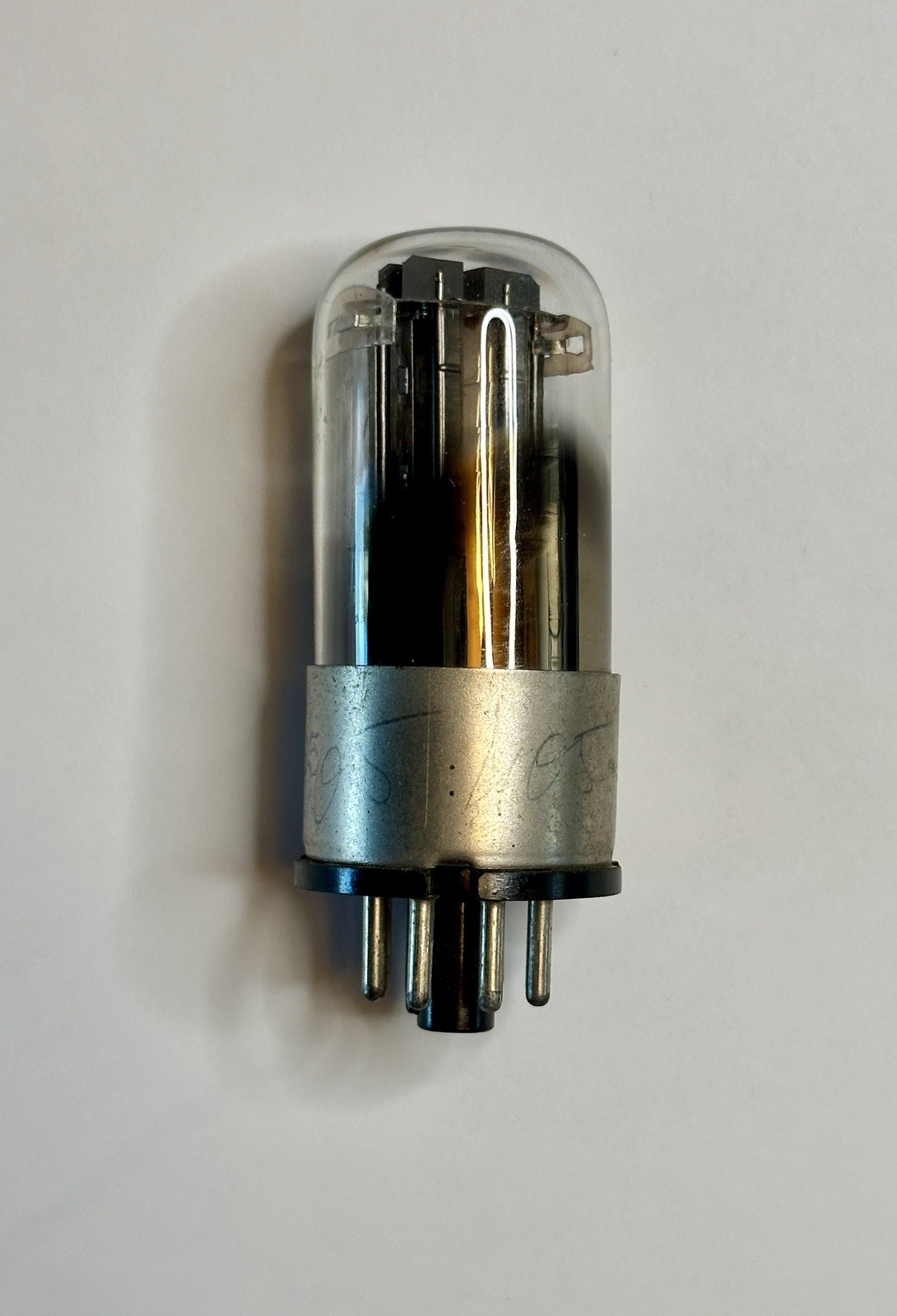 1957 MELZ 1578 6N8S 6H8C 6SN7 Metal Base Hole Plate Vacuum Tube USSR