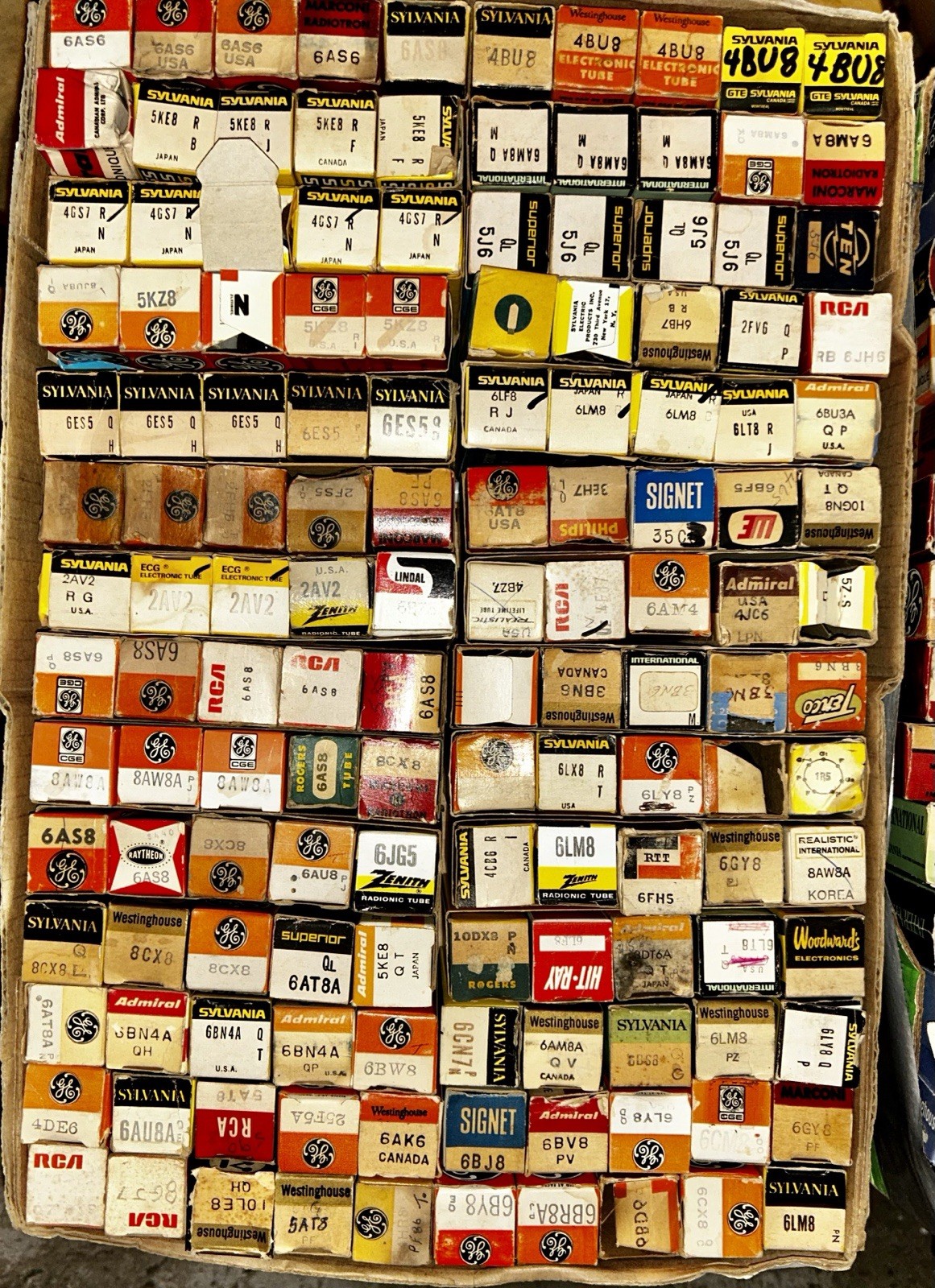 Vacuum Tube Grab Bag! Vintage Lot of ( 100 ) Vacuum Tubes STEAM PUNK ART