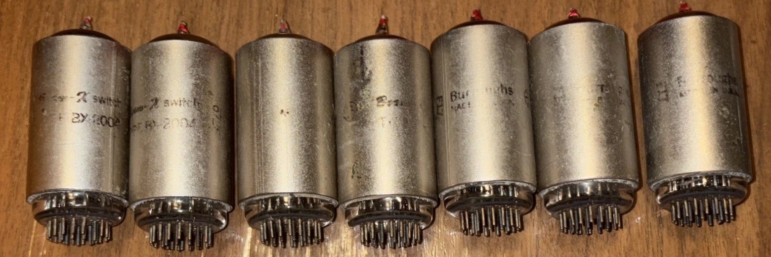 42 Burroughs Tubes 35 Nixie # B-5092-A & 7 BX-2004 Beam-X Switch Logic Counter